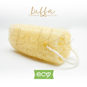 media luffa con cordón Natural aegyptiaca, estropajo , exfoliante natural